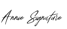 Annie Signature Font Image
