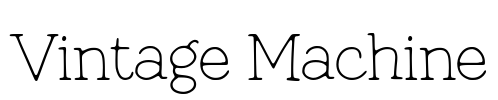 Vintage Machine Font Image