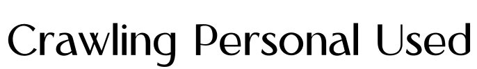 Crawling Personal Used Font Image
