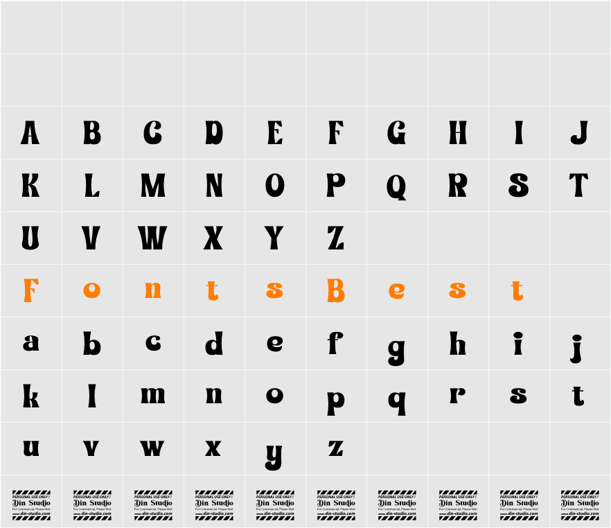 Smooth Gracier Personal Use Character Map