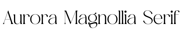 Aurora Magnollia Serif Font Image