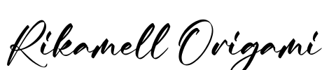 Rikamell Origami Font Image