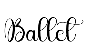 Ballet Font Image