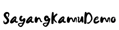 SayangKamuDemo Font Image