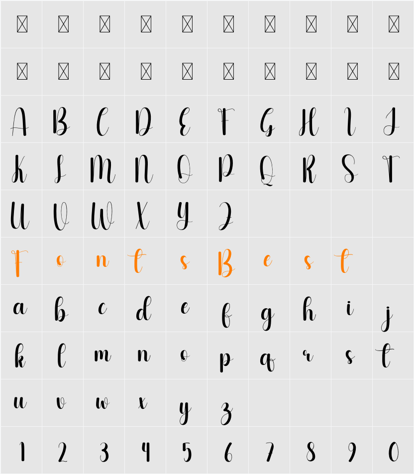 Dark Character Map