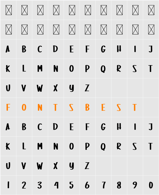 Blank Beach Character Map