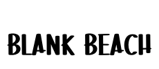 Blank Beach Font Image