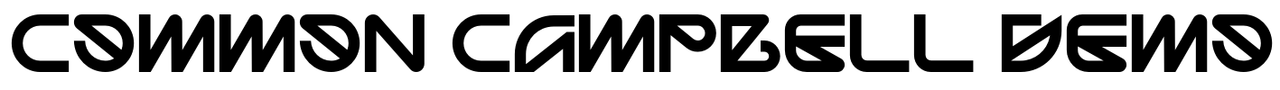 Common Campbell Demo Font Image