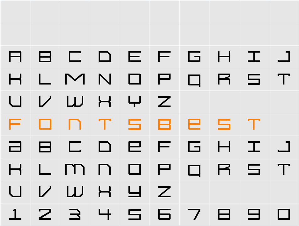 Syntachron Character Map