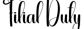 Filial Duty Font Image