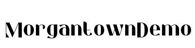 MorgantownDemo Font Image