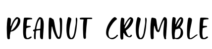 Peanut Crumble Font Image
