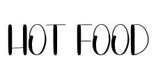 Hot Food Font Image