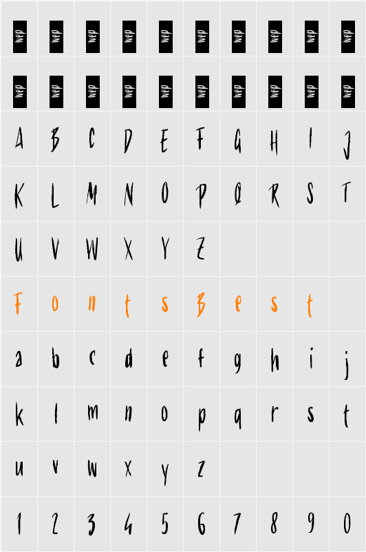 g Gorla Character Map
