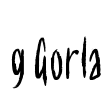 g Gorla Font Image