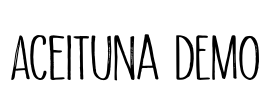 Aceituna DEMO Font Image