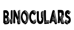 Binoculars Font Image