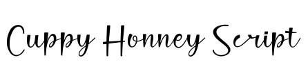 Cuppy Honney Script Font Image