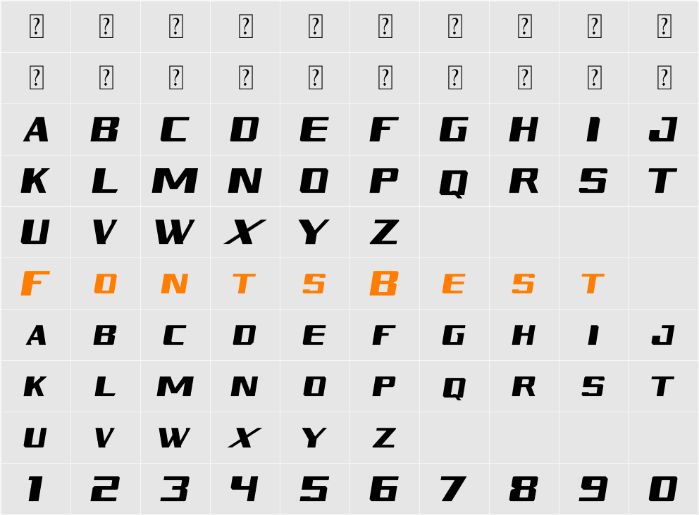 5 Thumbs Up Bold Character Map