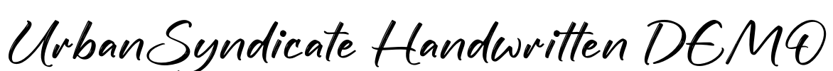 UrbanSyndicate Handwritten DEMO Font Image