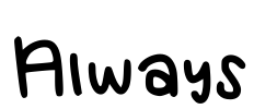 Always Font Image