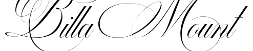 Billa Mount Font Image