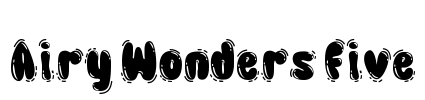 Airy Wonders Five Font Image
