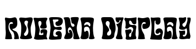 Rogena Display Font Image