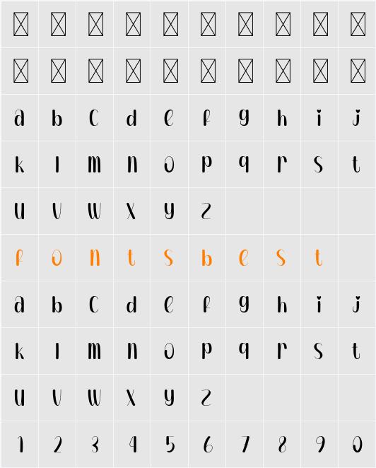 Opacity Character Map