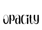 Opacity Font Image