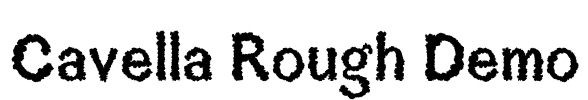 Cavella Rough Demo Font Image