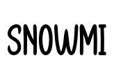 SNOWMI Font Image
