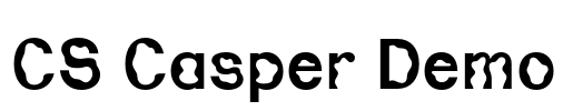 CS Casper Demo Font Image