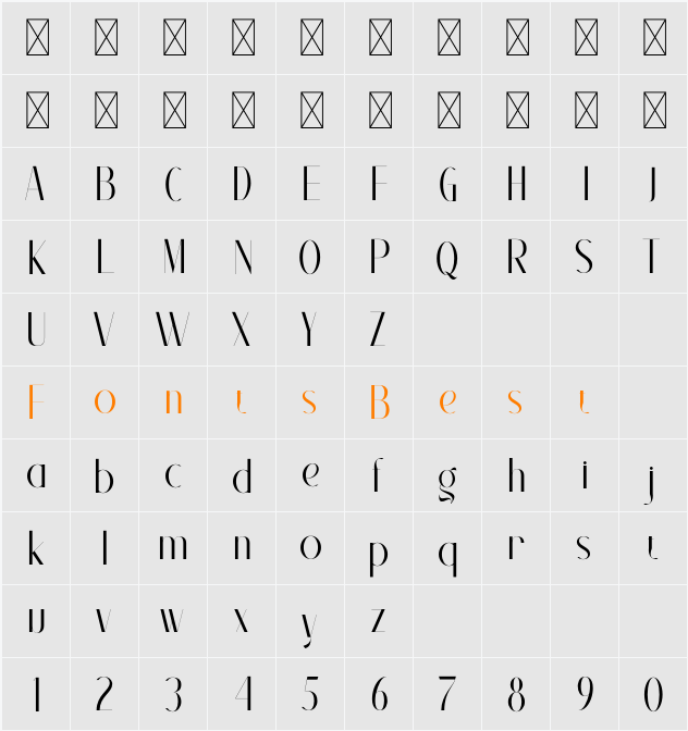 Agezka Character Map