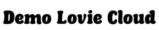 Demo Lovie Cloud Font Image