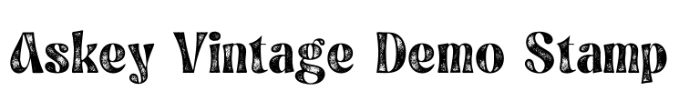 Askey Vintage Demo Stamp Font Image