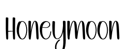 Honeymoon Font Image