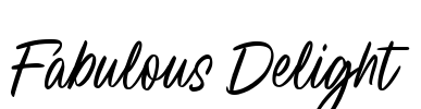 Fabulous Delight Font Image