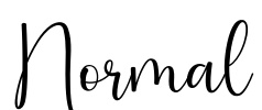 Normal Font Image