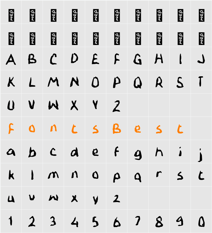 L Laimca Character Map