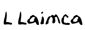 L Laimca Font Image