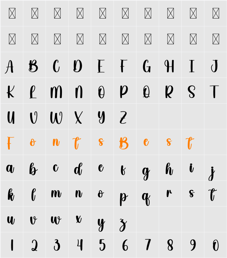 Shining Character Map