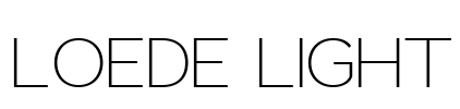 Loede Light Font Image