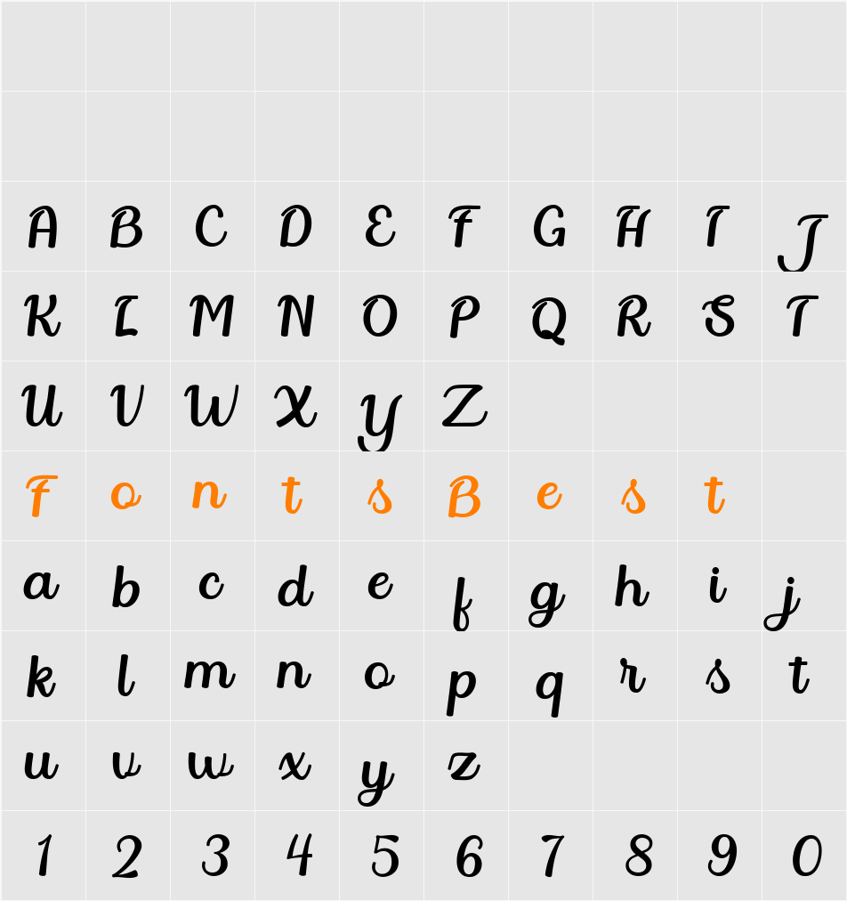Deloresta Character Map