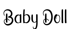 Baby Doll Font Image