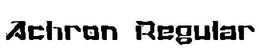 Achron Regular Font Image