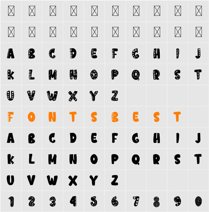 Sunlove Character Map