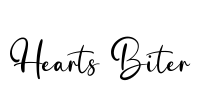 Hearts Biter Font Image