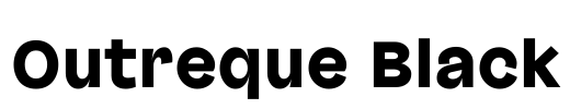 Outreque Black Font Image