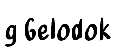 g Gelodok Font Image